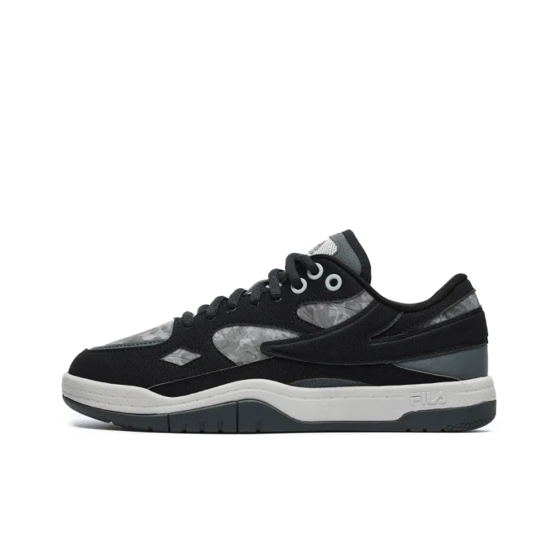 White Mountaineering x FILA FUSION T88 Anti Slip Wear Resistant Low Top Skateboard Shoes Men's Contour Gray-0