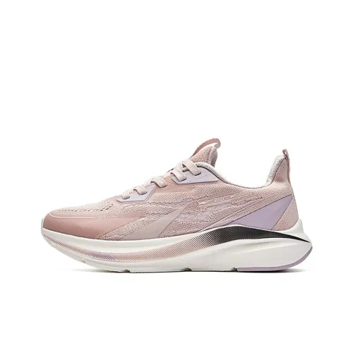 Erke Running Shoes Women's Low-Top Pueraria Mirifica Gray/Light Purple Tail