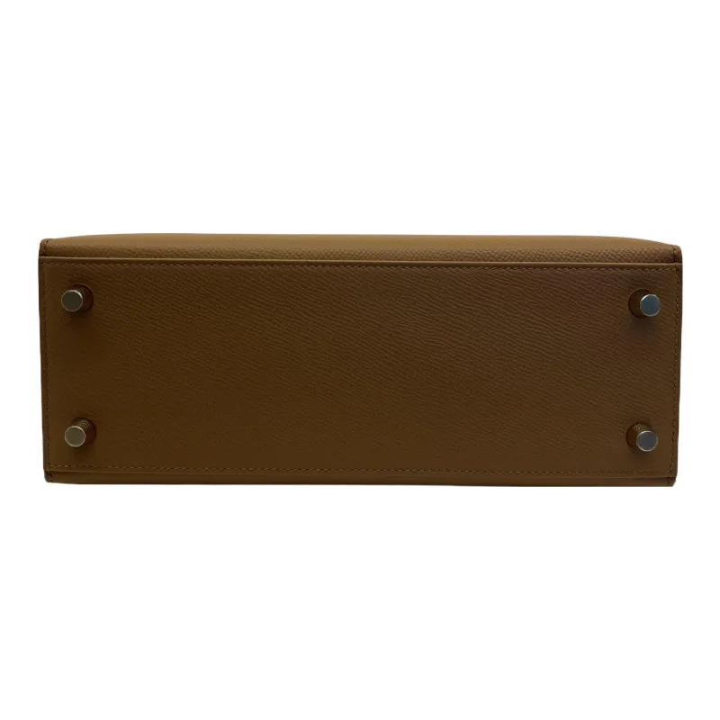 HERMES Kelly Cow Leather Kelly Bag Handbags Women's Sesame-Colored-3