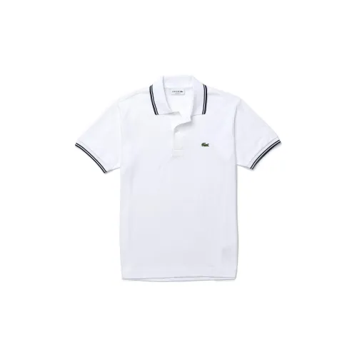 LACOSTE Polo Shirts Men White