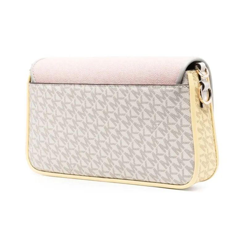MICHAEL KORS MICHAEL KORS Handbag Collection Bradshaw Coated Canvas Shoulder Bag Regular Women's Pink & Light Umber-2
