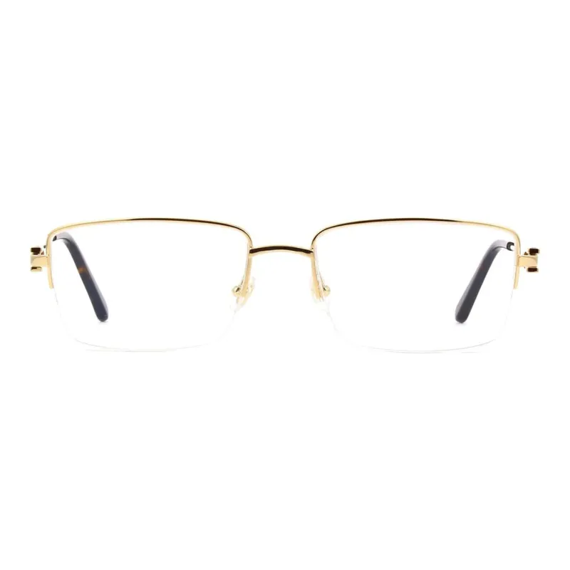 Cartier Eyeglass Frames Unisex Gold-1