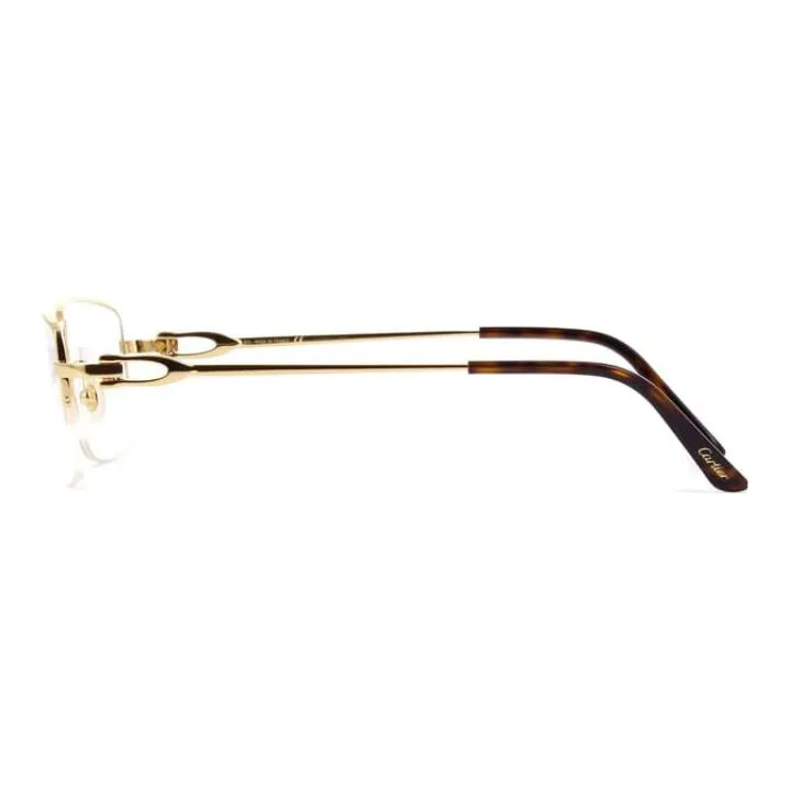 Cartier Eyeglass Frames Unisex Gold-2