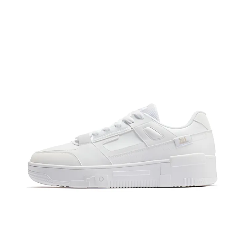 361° Lightweight Low Top Skateboard Shoes Men's Bright White-0