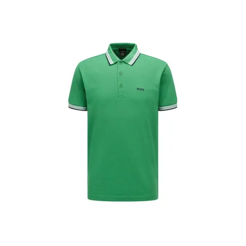 HUGO BOSS Polo Shirts Men Green