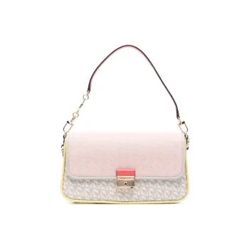 MICHAEL KORS MICHAEL KORS Handbag Collection Bradshaw Coated Canvas Shoulder Bag Regular Women's Pink & Light Umber