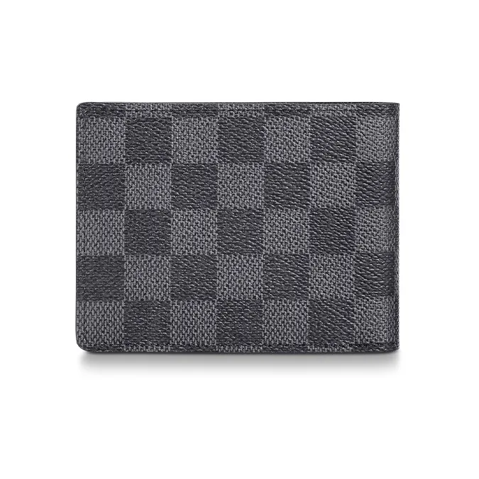 LOUIS VUITTON Multiple Canvas Coated Card Holder, Wallet Regular Men's Gray Ink-2
