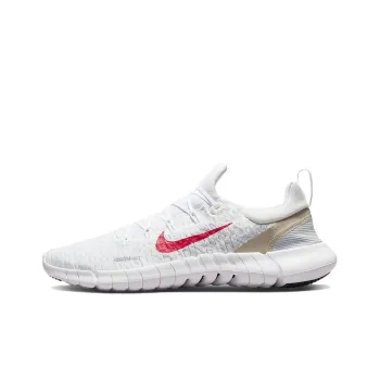 Nike Free Run 5.0 Next Nature White Siren Red Sanddrift