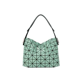 ISSEY MIYAKE Baguette Artificial Leather Tote Bag Shopping Bag Shoulder Bag Handbag Medium Size Women's Grass Green