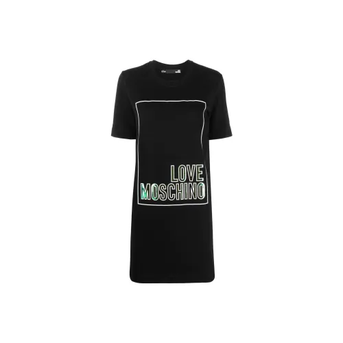 LOVE MOSCHINO Short-Sleeved Dresses Women's Black