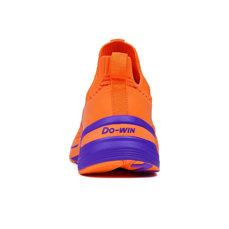 DO WIN Cushioning, Slip Resistant, And Abrasion Resistant Low Top Casual Running Shoes Unisex Orange-3