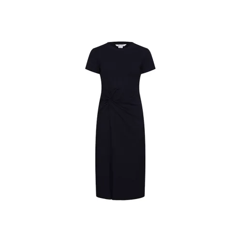 URBAN REVIVO Short-Sleeved Dresses Women's Jet Black