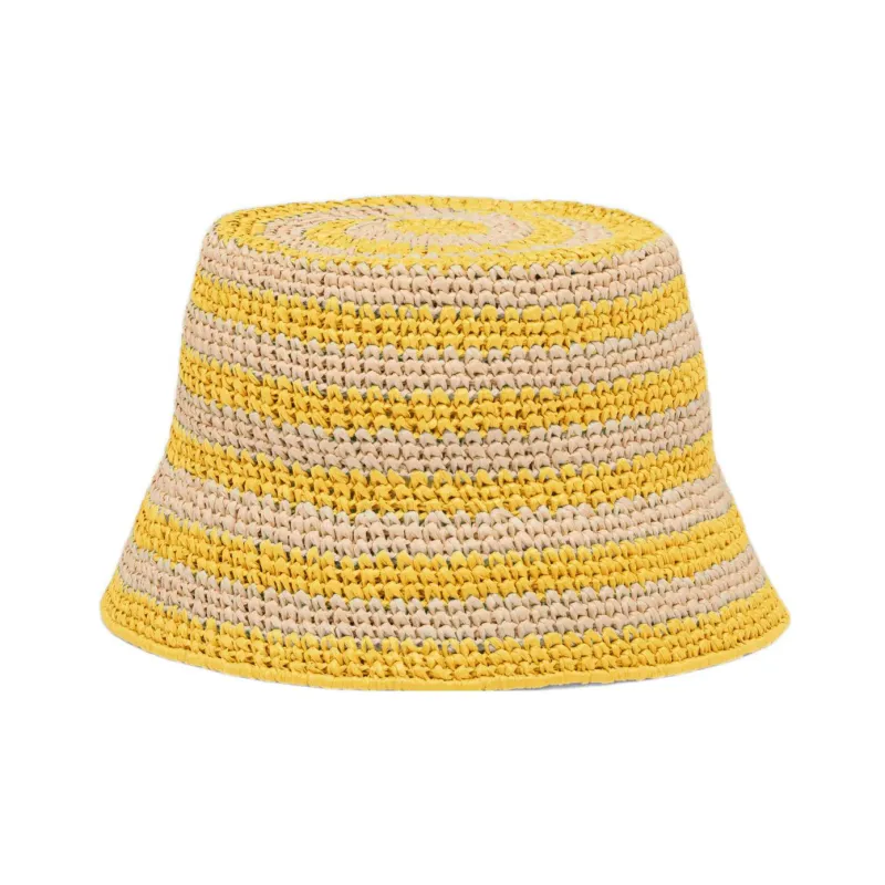 PRADA Bucket Hats Women's Beige/Yellow-1