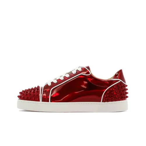 Christian Louboutin Skateboard Shoes Men Low-Top Red