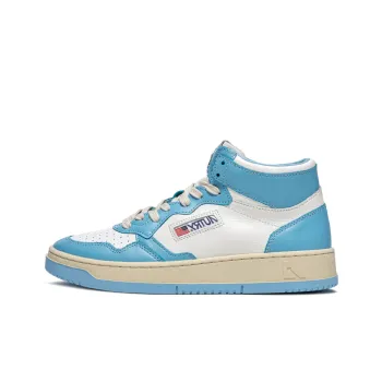 AUTRY Medalist Mid Leather Sneakers Two Toned 'White Blue' Women's