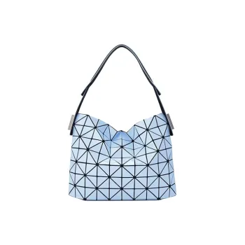 ISSEY MIYAKE Nylon Baguette Bag Shoulder Bag Handbag Medium Size Women's Blue