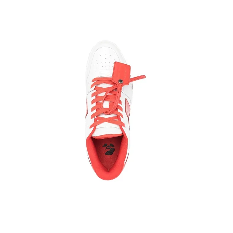 OFF WHITE Out Of Office Low Top Sneakers 'Red White'-3