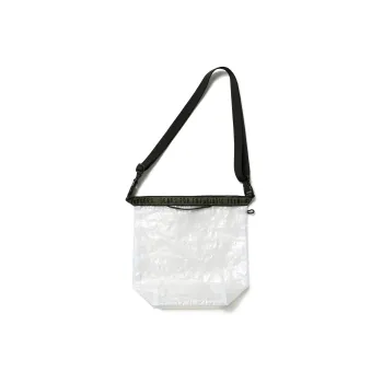 HUMAN MADE Polyethylene Roll Up Bag Shoulder Bag Regular Unisex White