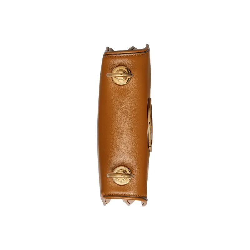 GUCCI Blondie Canvas With Leather Handbag, Shoulder Bag, Crossbody Bag Mini Women's Brown-5