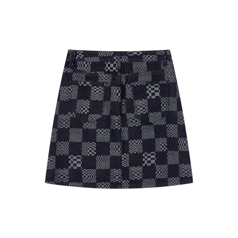 I'M ONE Denim Short Skirts Women's Denim Black-1