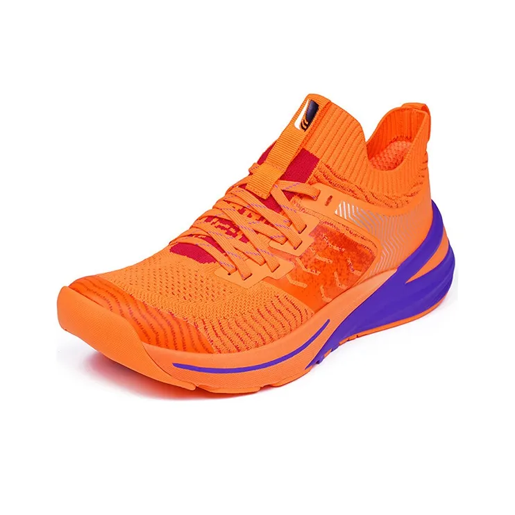DO WIN Cushioning, Slip Resistant, And Abrasion Resistant Low Top Casual Running Shoes Unisex Orange-1