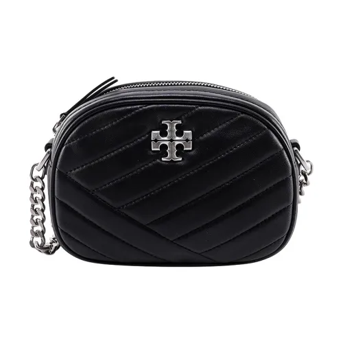 TORY BURCH Kira Leather Camera Bag, Crossbody Bag, Shoulder Bag Women's Black