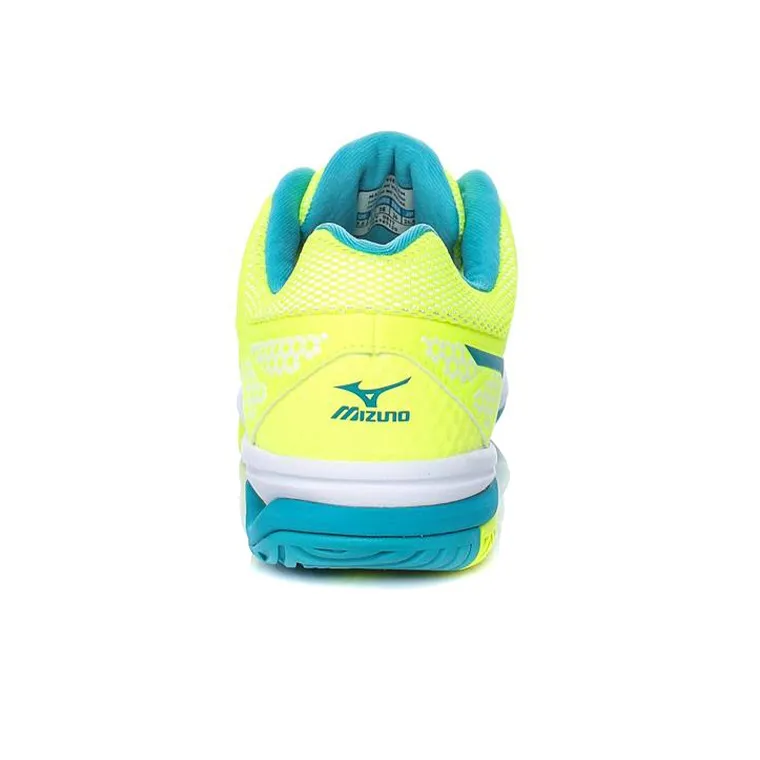 Mizuno Alphabounce Lightweight Wear resistant White Blue Yellow Women's-3