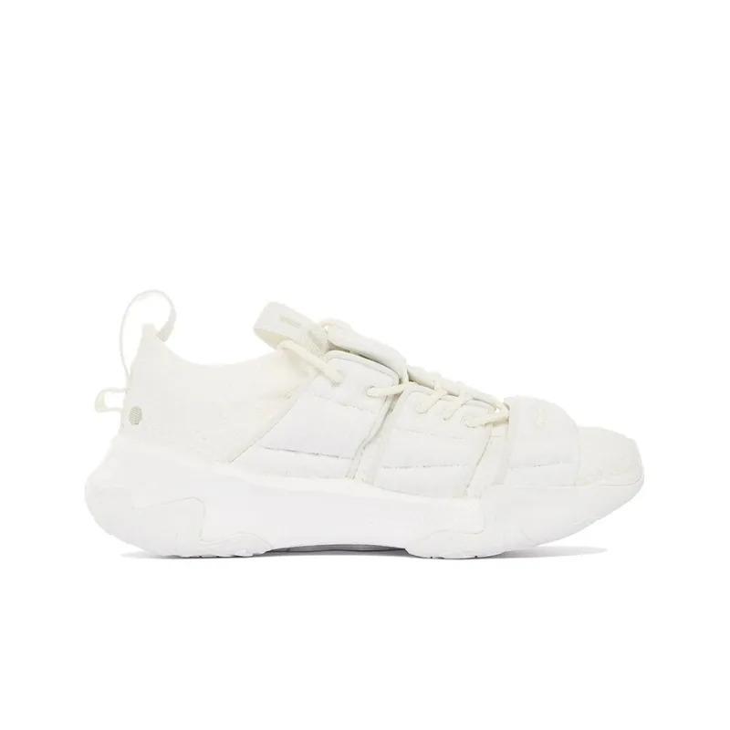 LiNing Kungfu Zen Rebound Cushioning Wear Resistant Slip Resistant Low Top Sports Casual Shoes Men's White-1