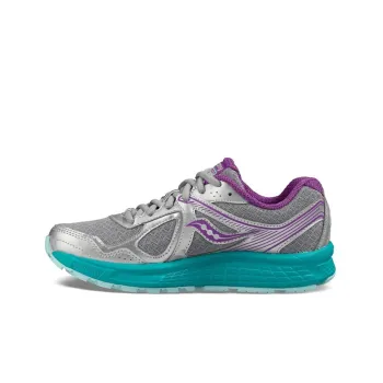Saucony Cohesion 10 Running Shoes Women's Low-Top Silver/Blue/Purple