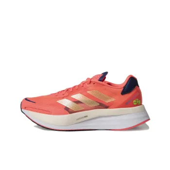 Adidas Adizero Boston 10 Wear-Resistant Low-Top Running Shoes Women's Orange Red