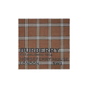 Burberry Horseferry Knit Scarves Unisex Dark Birch Brown