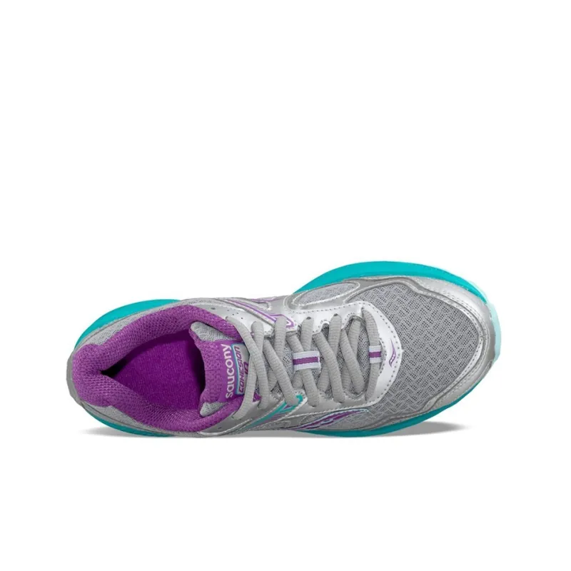 Saucony Cohesion 10 Running Shoes Women's Low-Top Silver/Blue/Purple-3