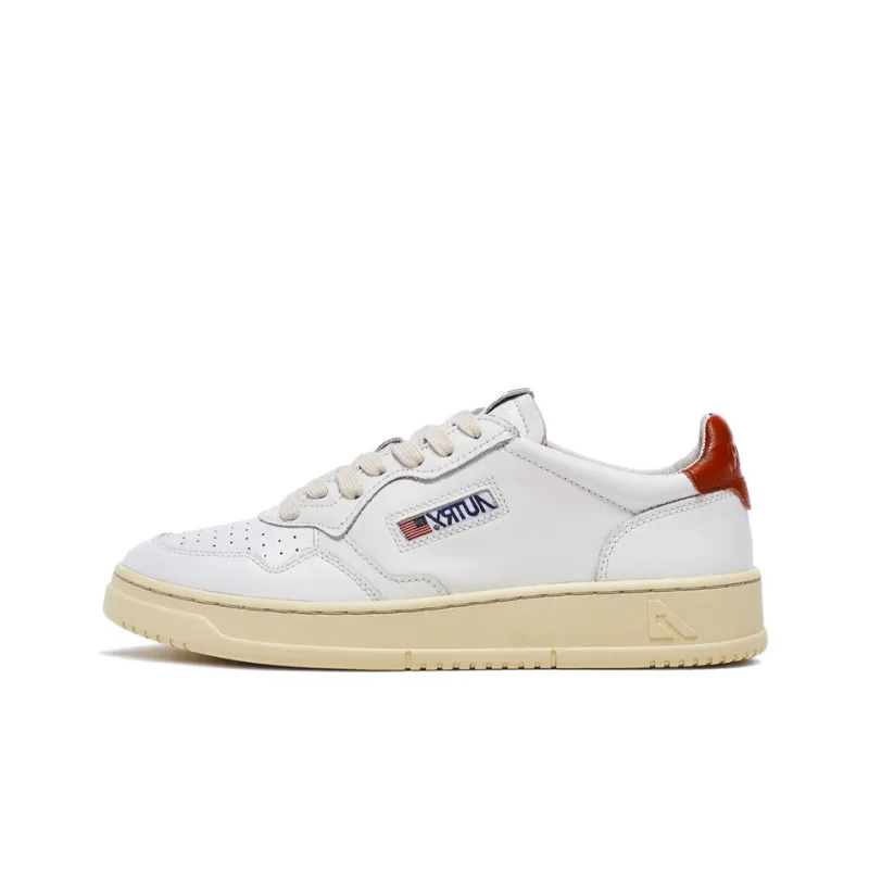 AUTRY Medalist Leather Low White Rust-0