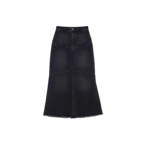 Rarely Alike Denim Short Skirts Women's Black Gray