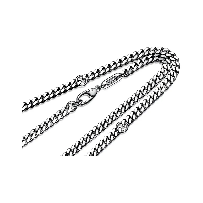 SINCE YOU S925 Silver Necklaces Unisex-12