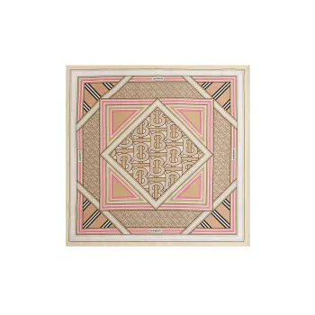 Burberry Montage Print Silk Square Scarf