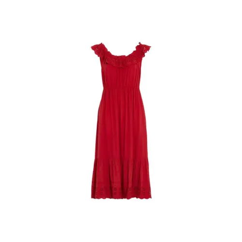 COACH Sleeveless Dresses Women's Red