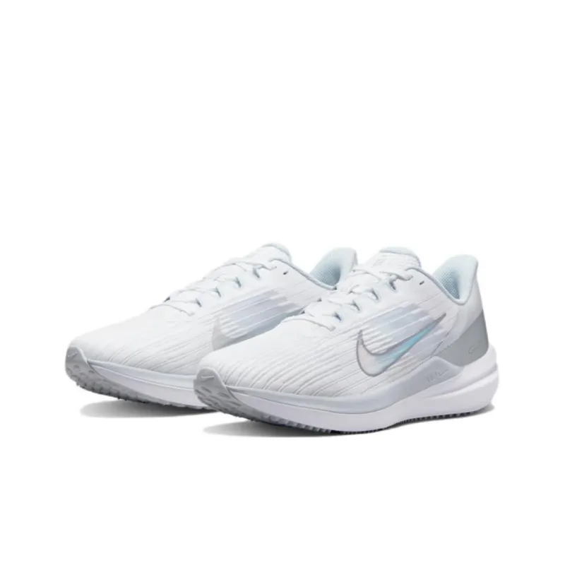 Nike Air Winflo 9 White Metallic Silver Women's-2
