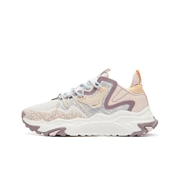 Erke Xun Dragon Flying Phoenix Dance Low Top Sports Casual Shoes Women's Purple