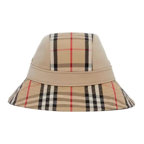 Burberry Women's Supernova Check Bucket Hat Honey Beige