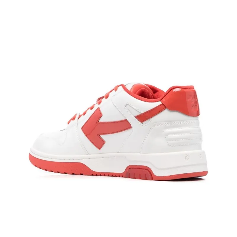 OFF WHITE Out Of Office Low Top Sneakers 'Red White'-2