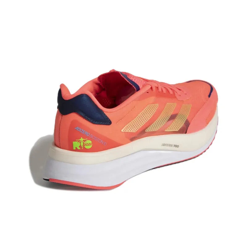 Adidas Adizero Boston 10 Wear-Resistant Low-Top Running Shoes Women's Orange Red-3