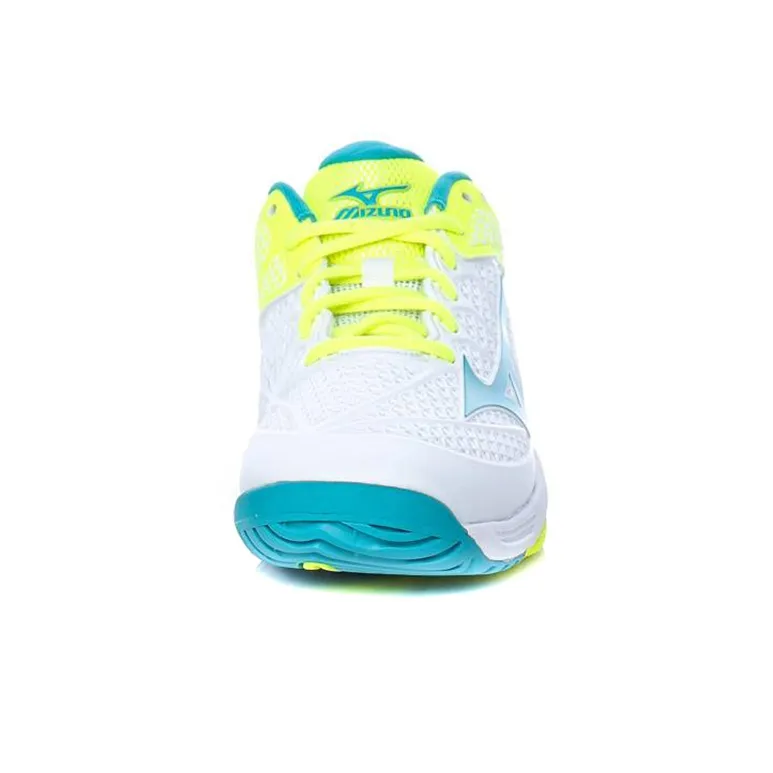 Mizuno Alphabounce Lightweight Wear resistant White Blue Yellow Women's-2