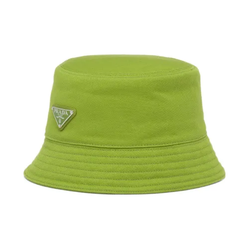 PRADA Bucket Hats Men Feather Green