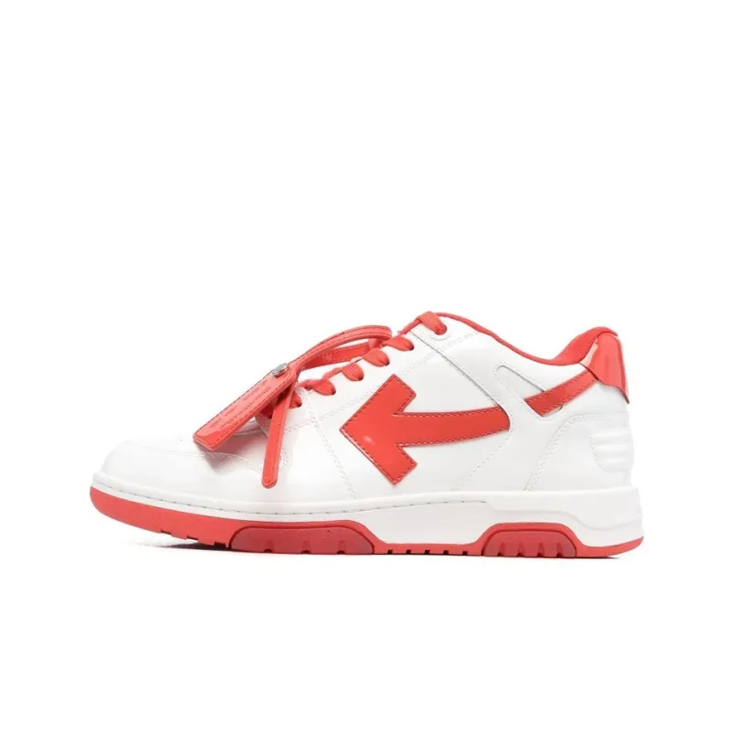 OFF WHITE Out Of Office Low Top Sneakers 'Red White'-0