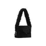 SAINT LAURENT Shearling Crossbody Bag Shoulder Bag Men's Black