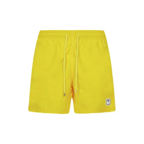 PALM ANGELS X Vilebrequin Collection Swimming Shorts Men Yellow