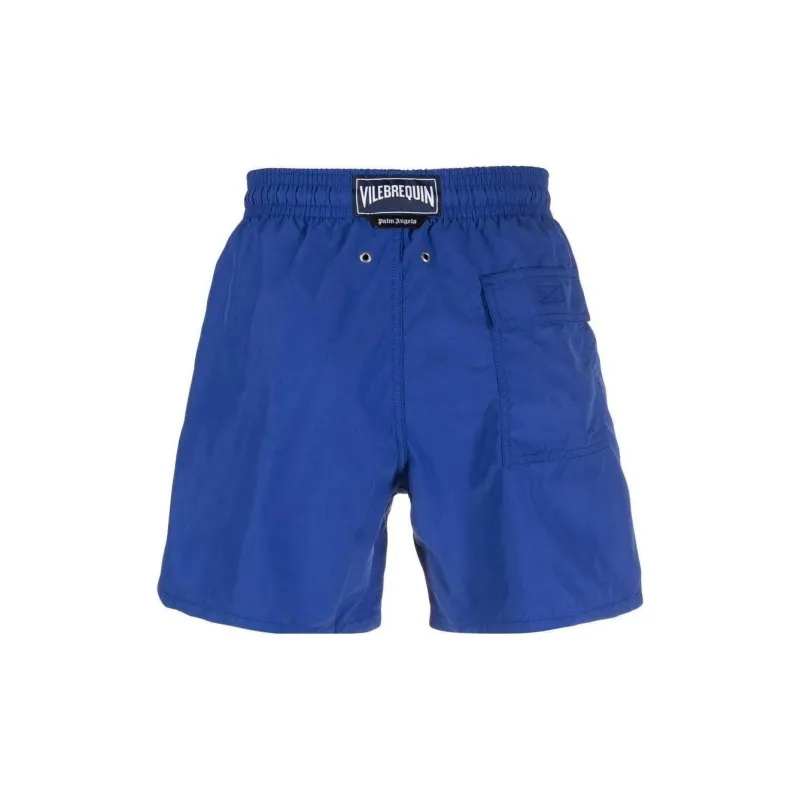 PALM ANGELS PALM ANGELS X Vilebrequin Collection Swimming Shorts Men Blue-1