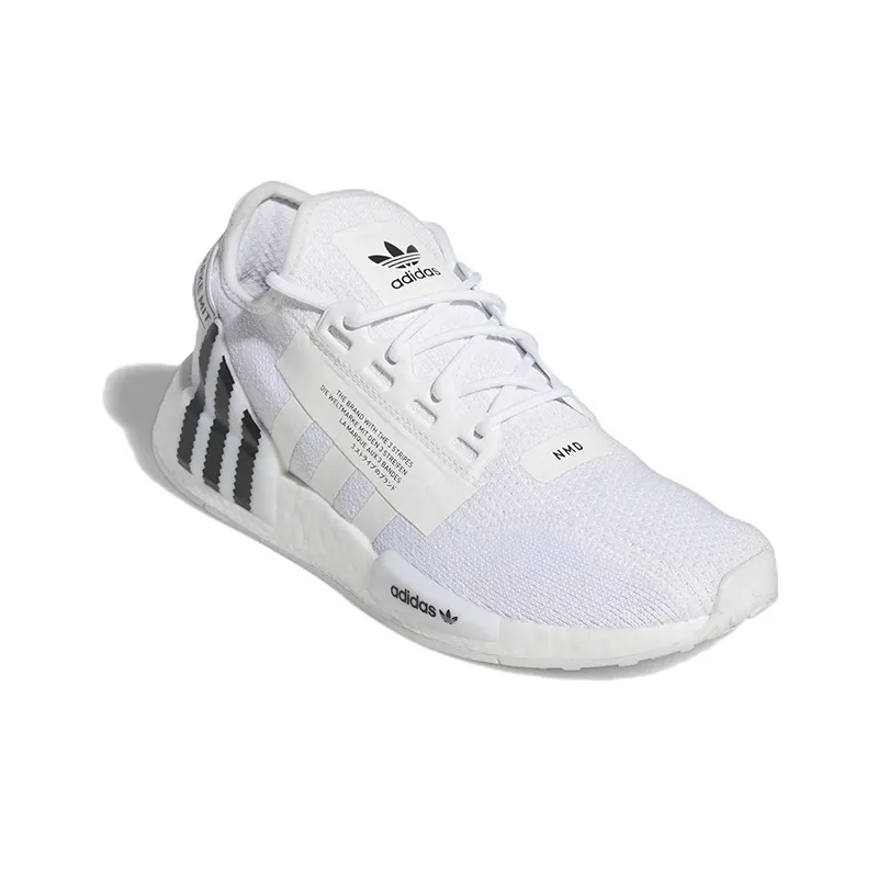 Adidas Originals NMD_R1 V2 'White Black'-2