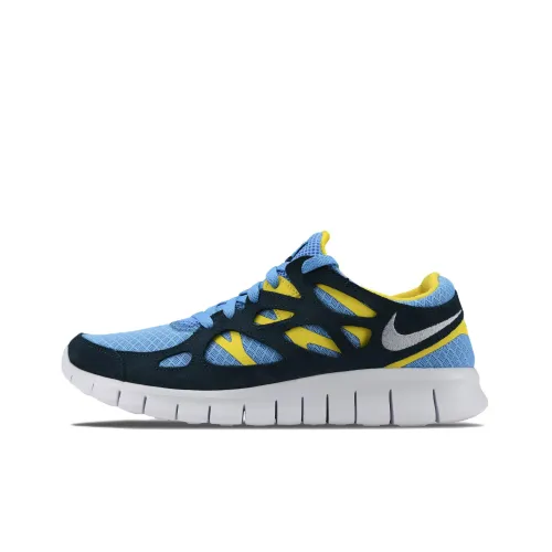 Nike Free Run 2 University Blue Navy Yellow Strike